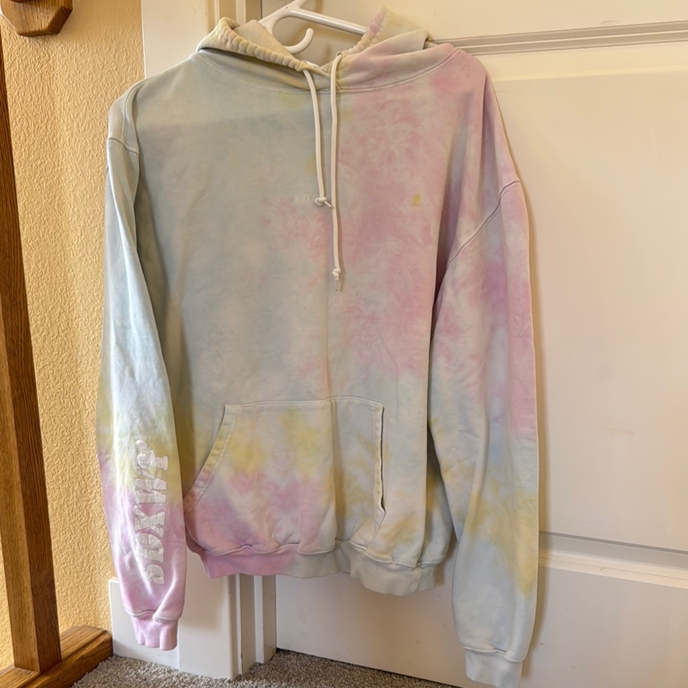 White Fox Boutique X Sarah’s Day Pastel Tie-Dye Hoodie